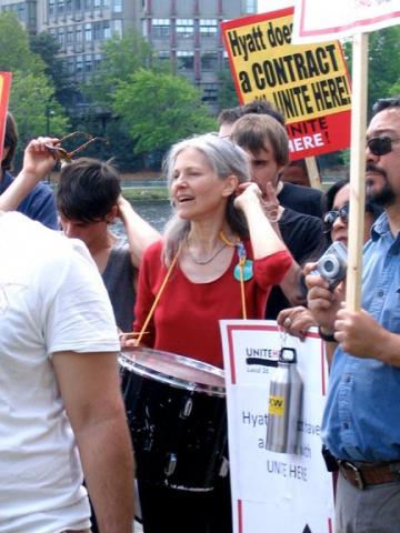 Jill Stein at Hyatt protest