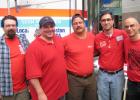 Verizon Business techs at the rally