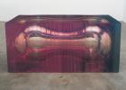 Color and form involve the viewer in Kapoor's "Resin, Air Space II."